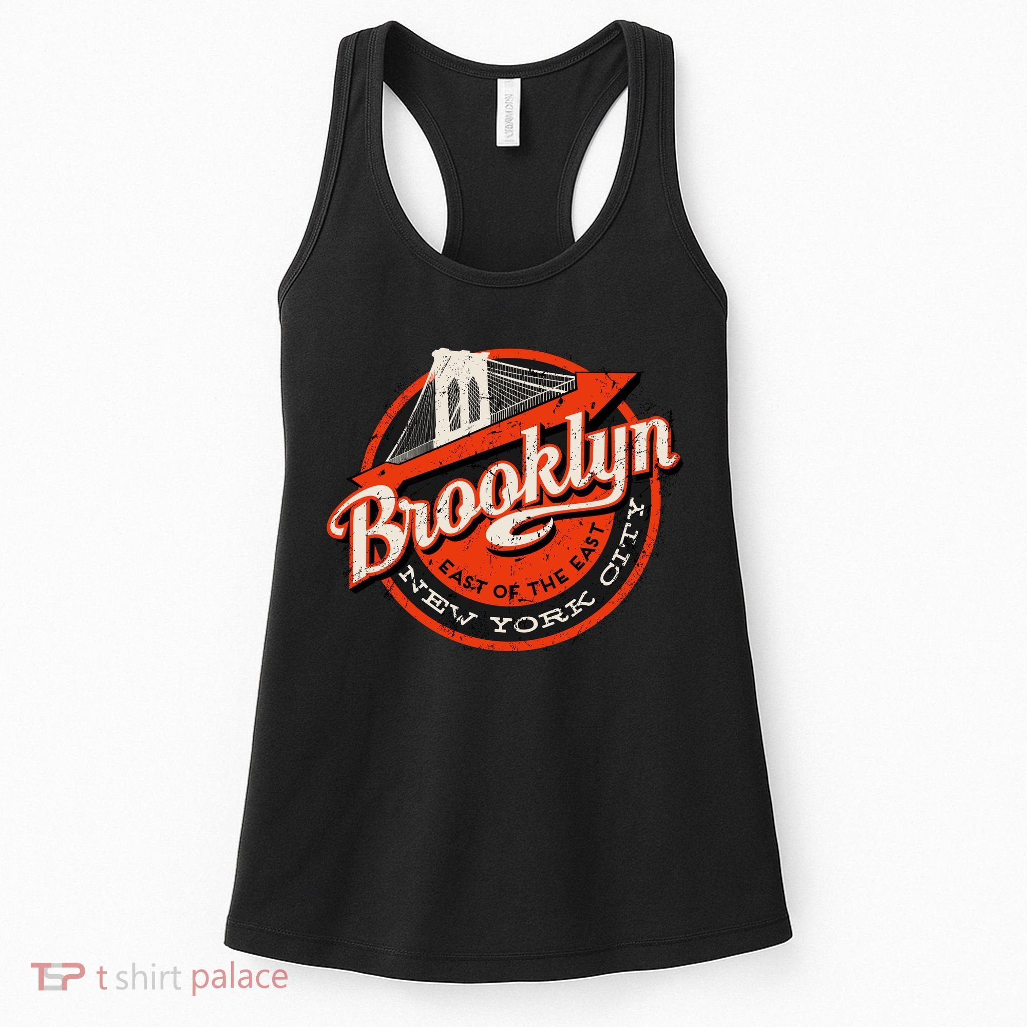 Brooklyn Bridge Retro New York Logo Women's Tank Top