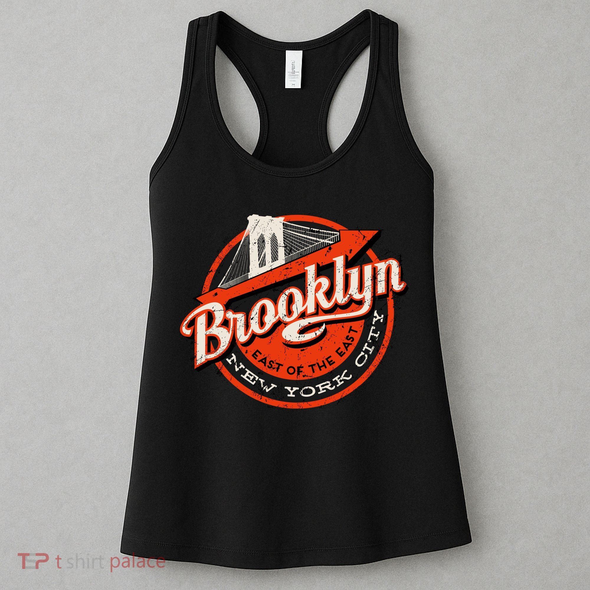 Brooklyn Bridge Retro New York Logo Women's Tank Top