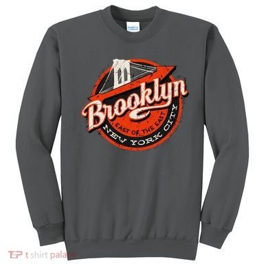 Brooklyn Bridge Retro New York Logo Sweatshirt