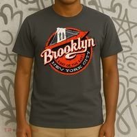 Brooklyn Bridge Retro New York Logo T-Shirt thumb 3