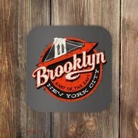 Brooklyn Bridge Retro New York Logo Coaster thumb 0