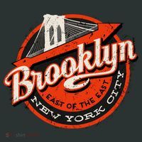 Brooklyn Bridge Retro New York Logo Coaster thumb 2