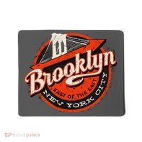 Brooklyn Bridge Retro New York Logo Mousepad thumb 0