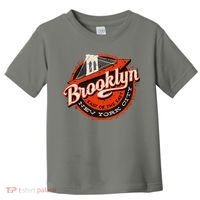 Brooklyn Bridge Retro New York Logo Toddler T-Shirt thumb 0