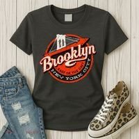 Brooklyn Bridge Retro New York Logo Women's T-Shirt thumb 3