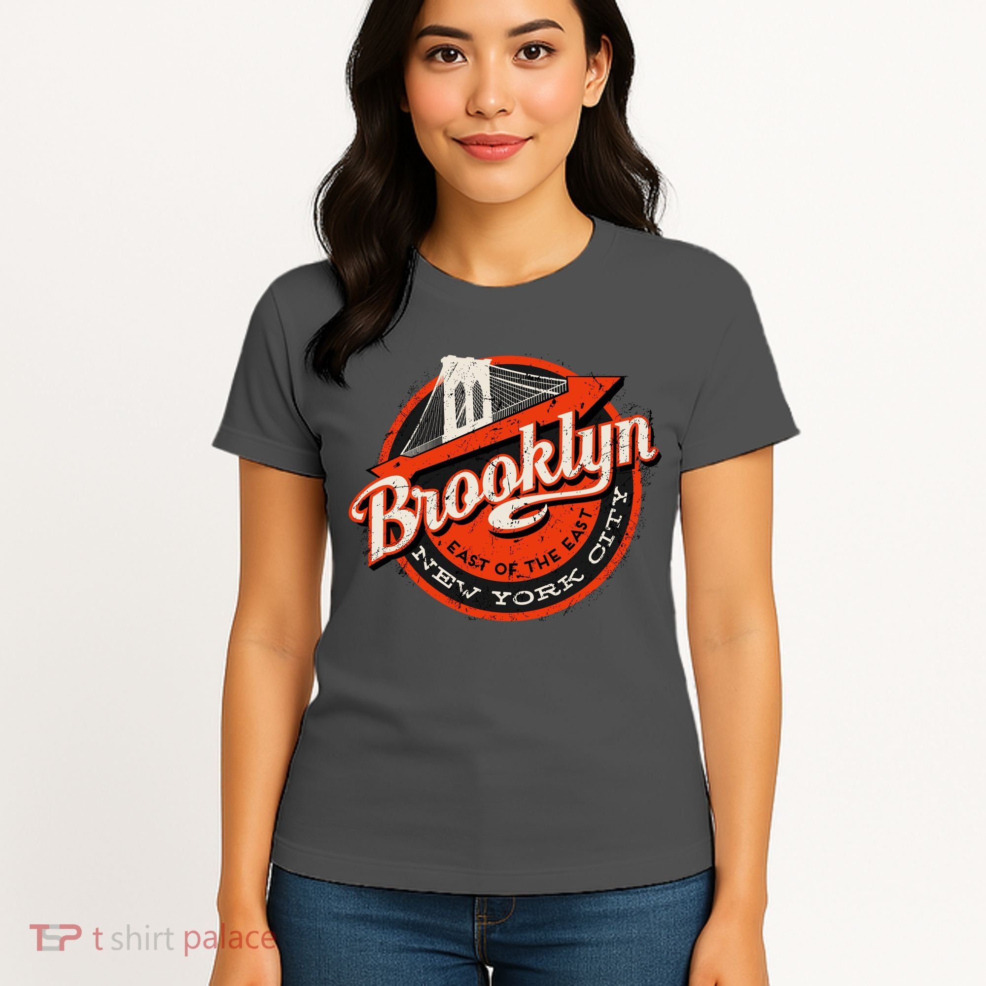 Brooklyn Bridge Retro New York Logo Women's T-Shirt