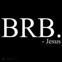 BRB Be Right Back Jesus Backpack thumb 2