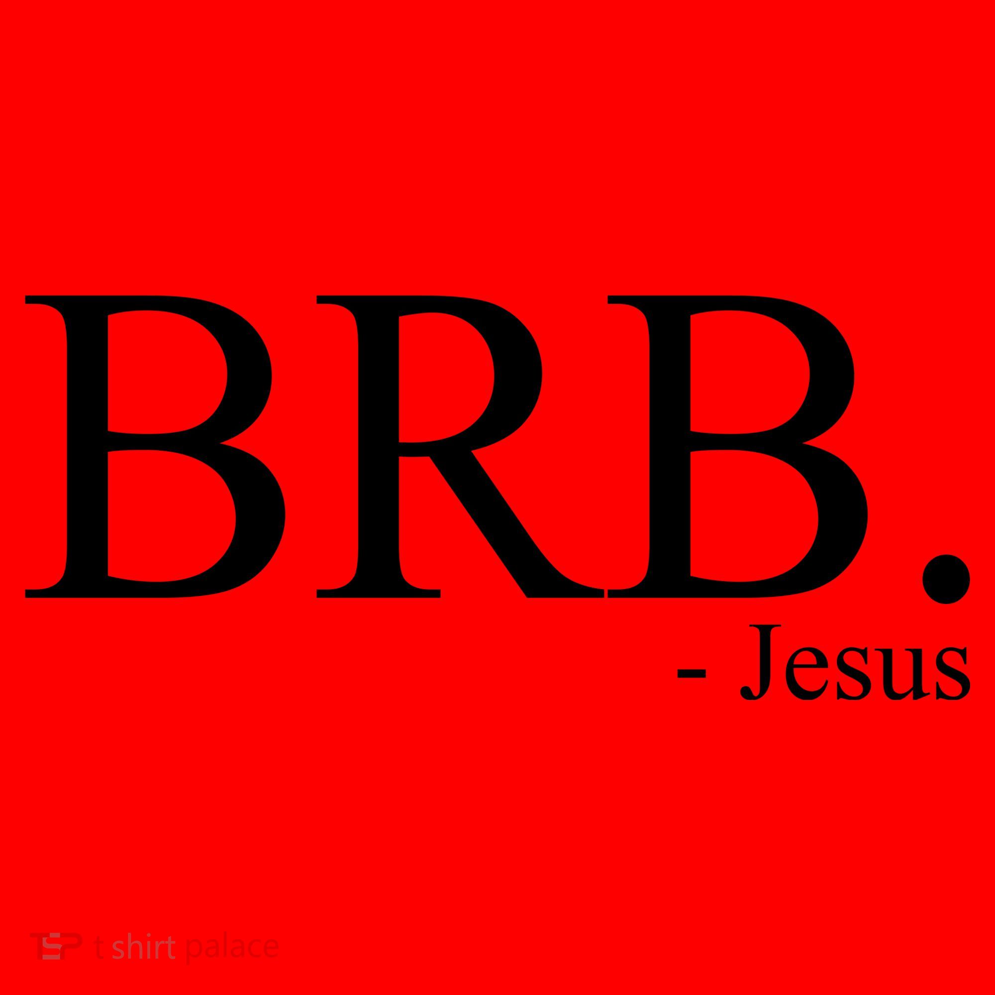 BRB Be Right Back Jesus Santa Hat