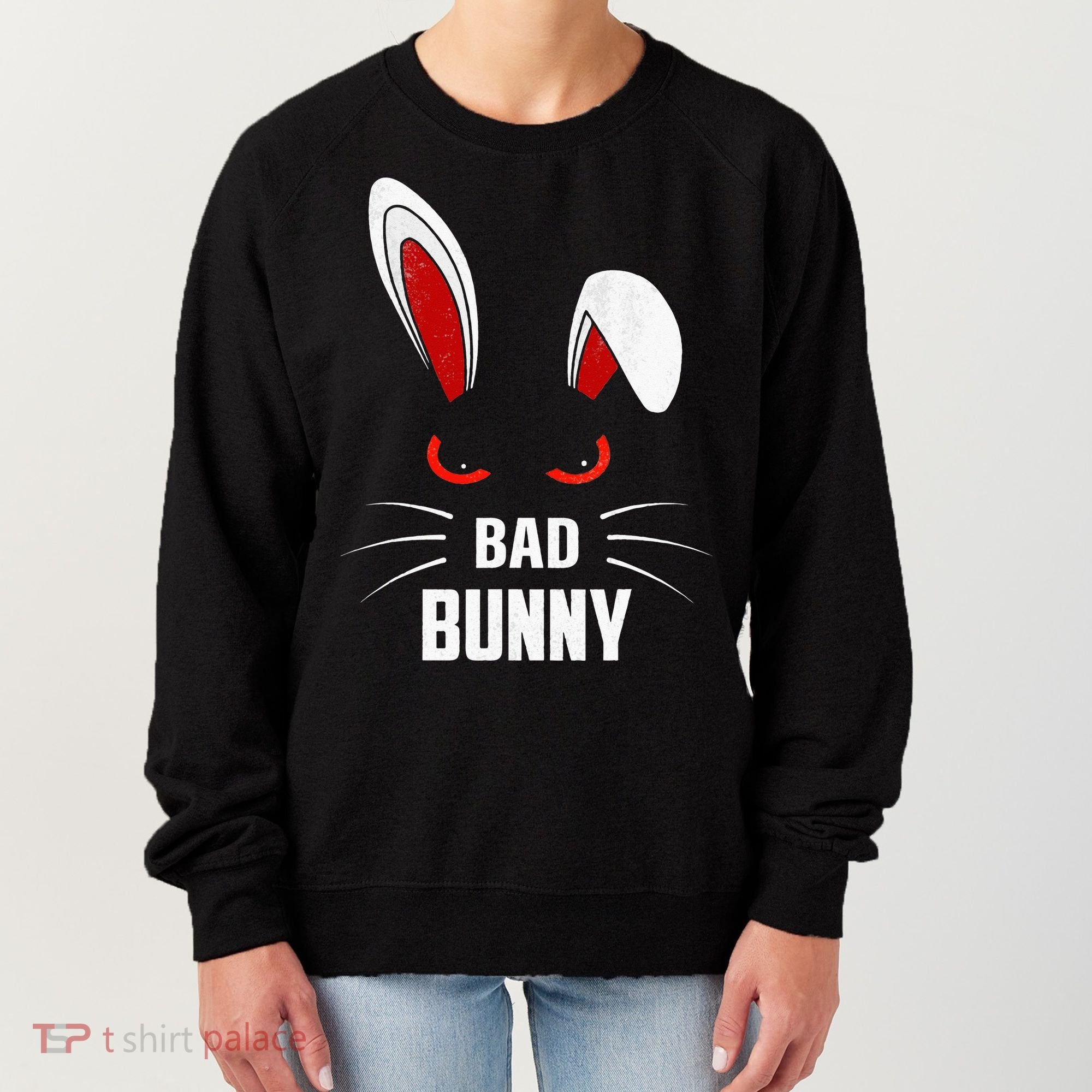 Bad Bunny Scary Rabbit Cool Animal Lover Women's Sweatshirt