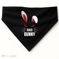 Bad Bunny Scary Rabbit Cool Animal Lover USA-Made Doggie Bandana thumb 0
