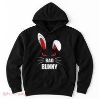 Bad Bunny Scary Rabbit Cool Animal Lover Hoodie thumb 0