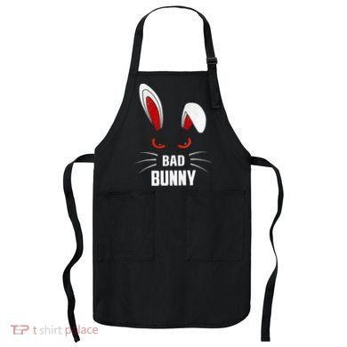 Bad Bunny Scary Rabbit Cool Animal Lover Apron