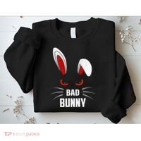 Bad Bunny Scary Rabbit Cool Animal Lover Sweatshirt thumb 2