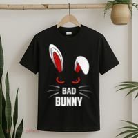 Bad Bunny Scary Rabbit Cool Animal Lover T-Shirt thumb 2