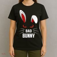 Bad Bunny Scary Rabbit Cool Animal Lover T-Shirt thumb 4