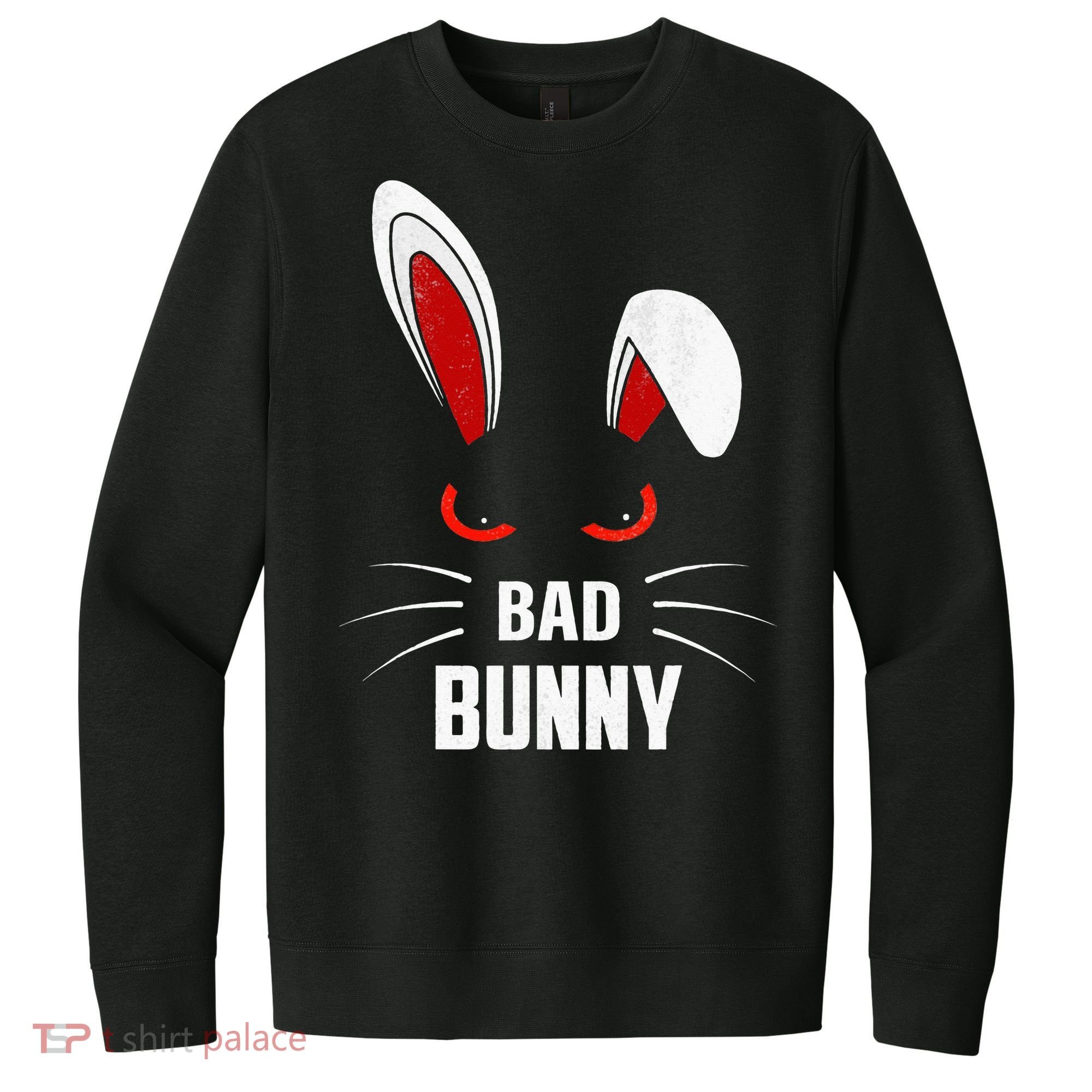 Bad Bunny Scary Rabbit Cool Animal Lover V.I.T. Fleece Crew Sweatshirt