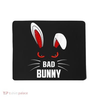 Bad Bunny Scary Rabbit Cool Animal Lover Mousepad