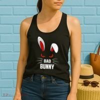 Bad Bunny Scary Rabbit Cool Animal Lover Women's Tank Top thumb 2