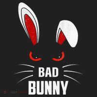 Bad Bunny Scary Rabbit Cool Animal Lover Hat thumb 2