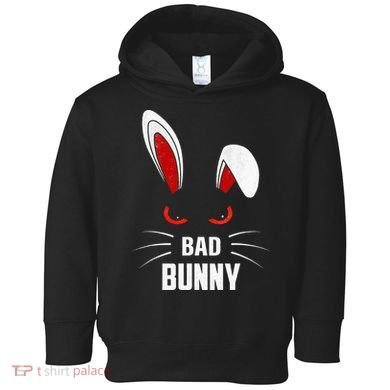 Bad Bunny Scary Rabbit Cool Animal Lover Toddler Hoodie