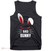 Bad Bunny Scary Rabbit Cool Animal Lover Tank Top thumb 0
