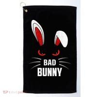 Bad Bunny Scary Rabbit Cool Animal Lover Golf Towel thumb 0