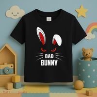 Bad Bunny Scary Rabbit Cool Animal Lover Toddler T-Shirt thumb 3