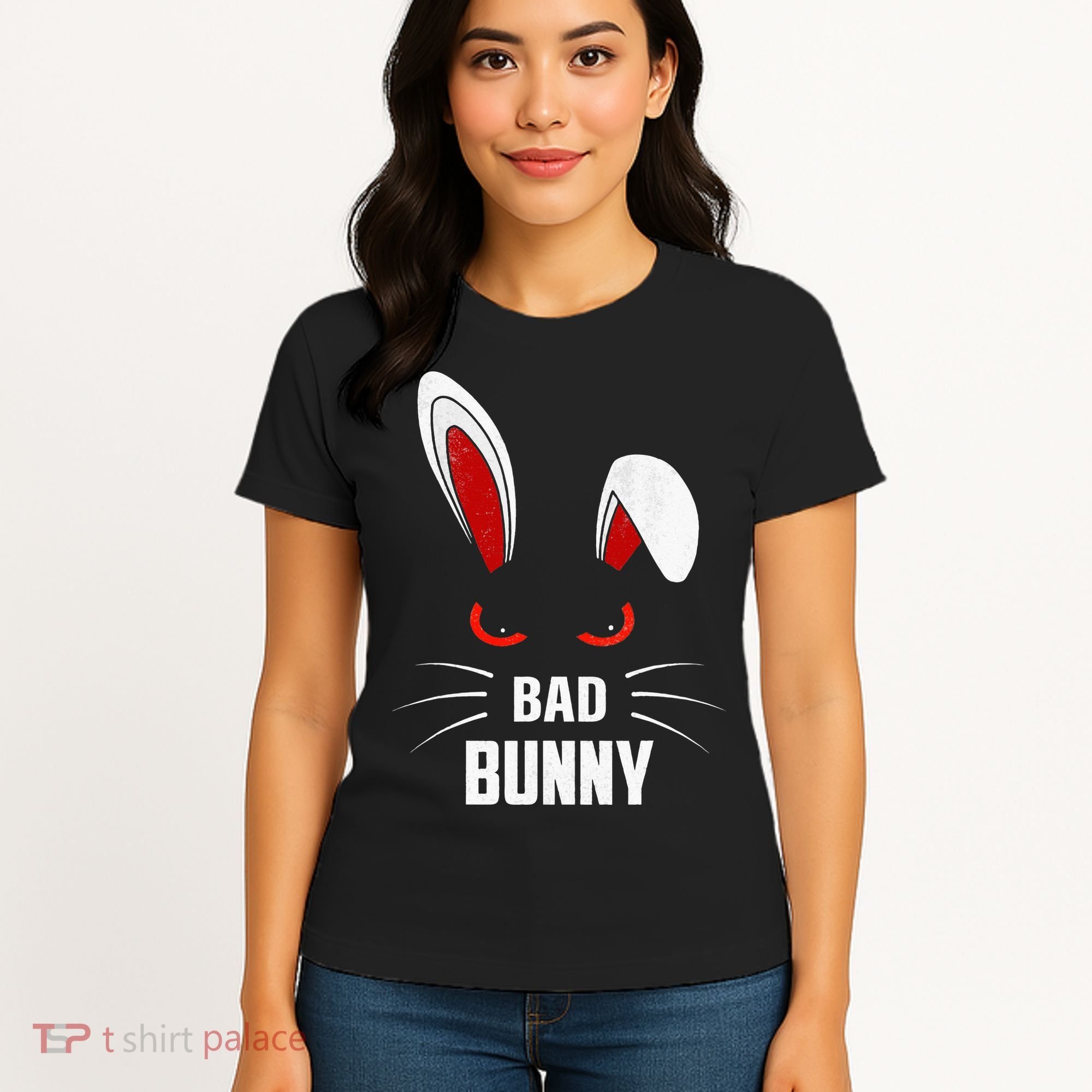 Bad Bunny Scary Rabbit Cool Animal Lover Women's T-Shirt