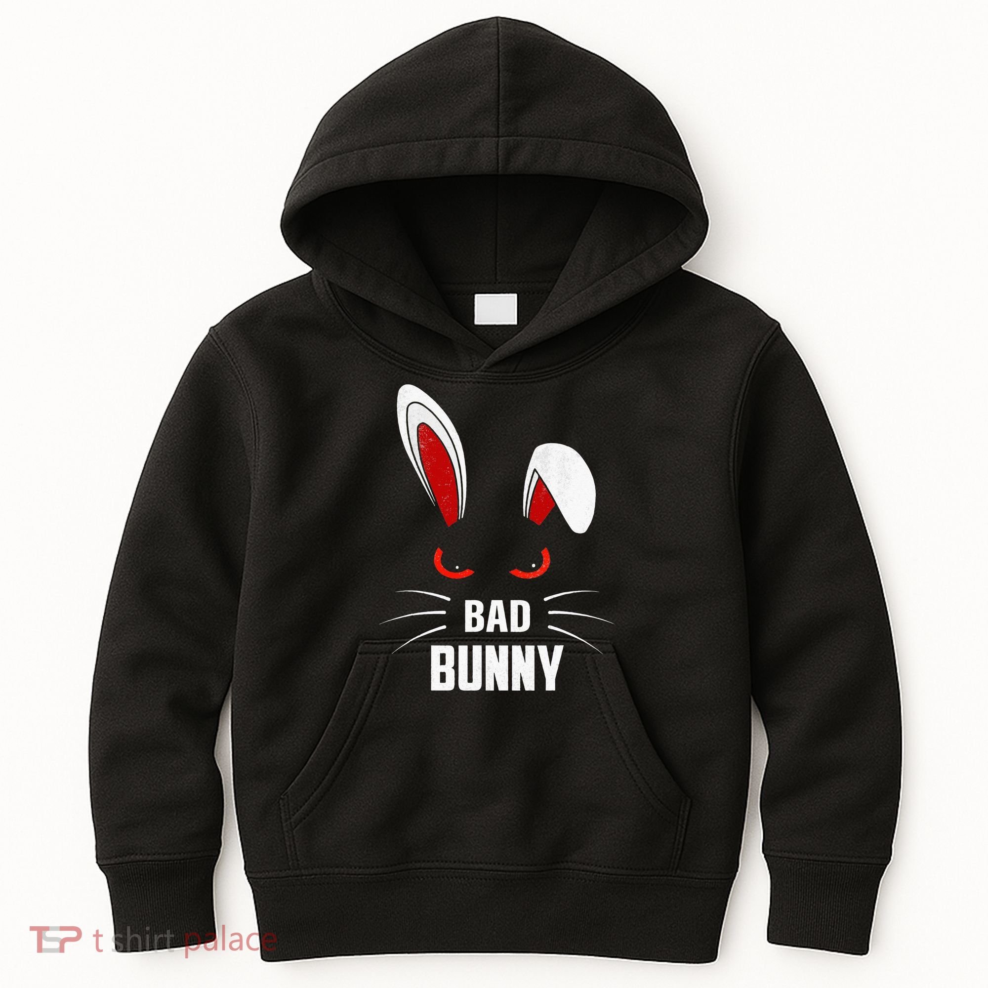 Bad Bunny Scary Rabbit Cool Animal Lover Kids Hoodie