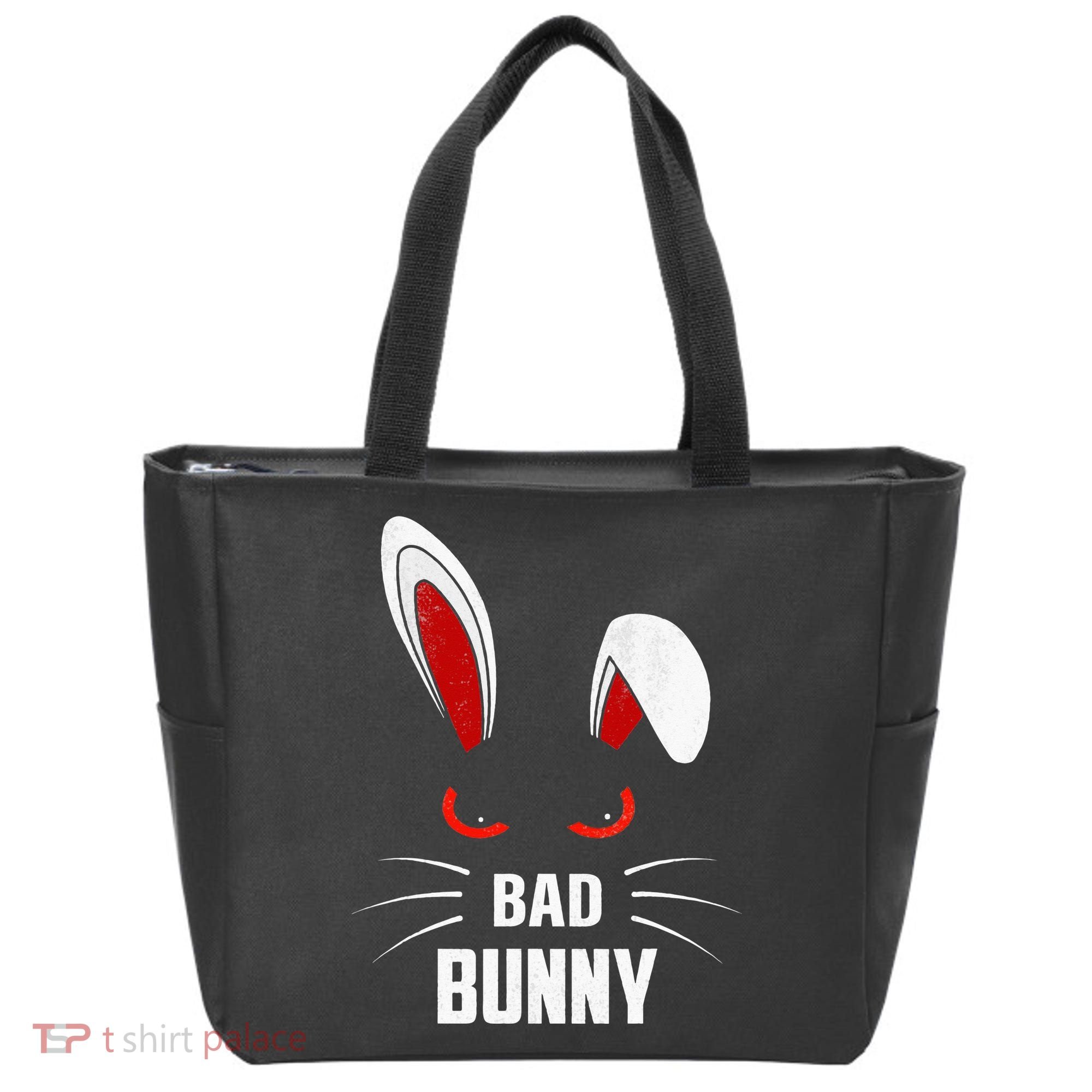Bad Bunny Scary Rabbit Cool Animal Lover Tote Bag