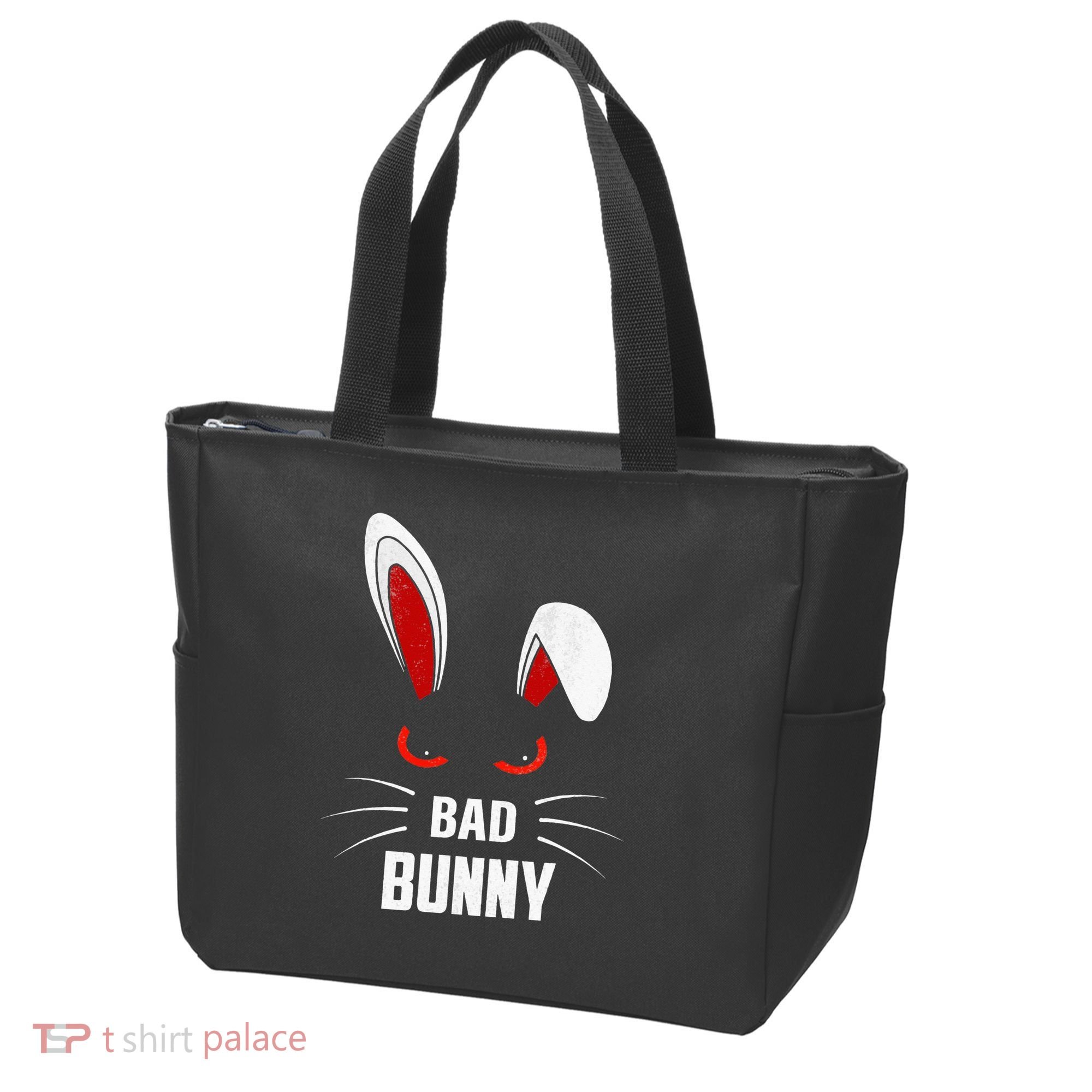 Bad Bunny Scary Rabbit Cool Animal Lover Tote Bag