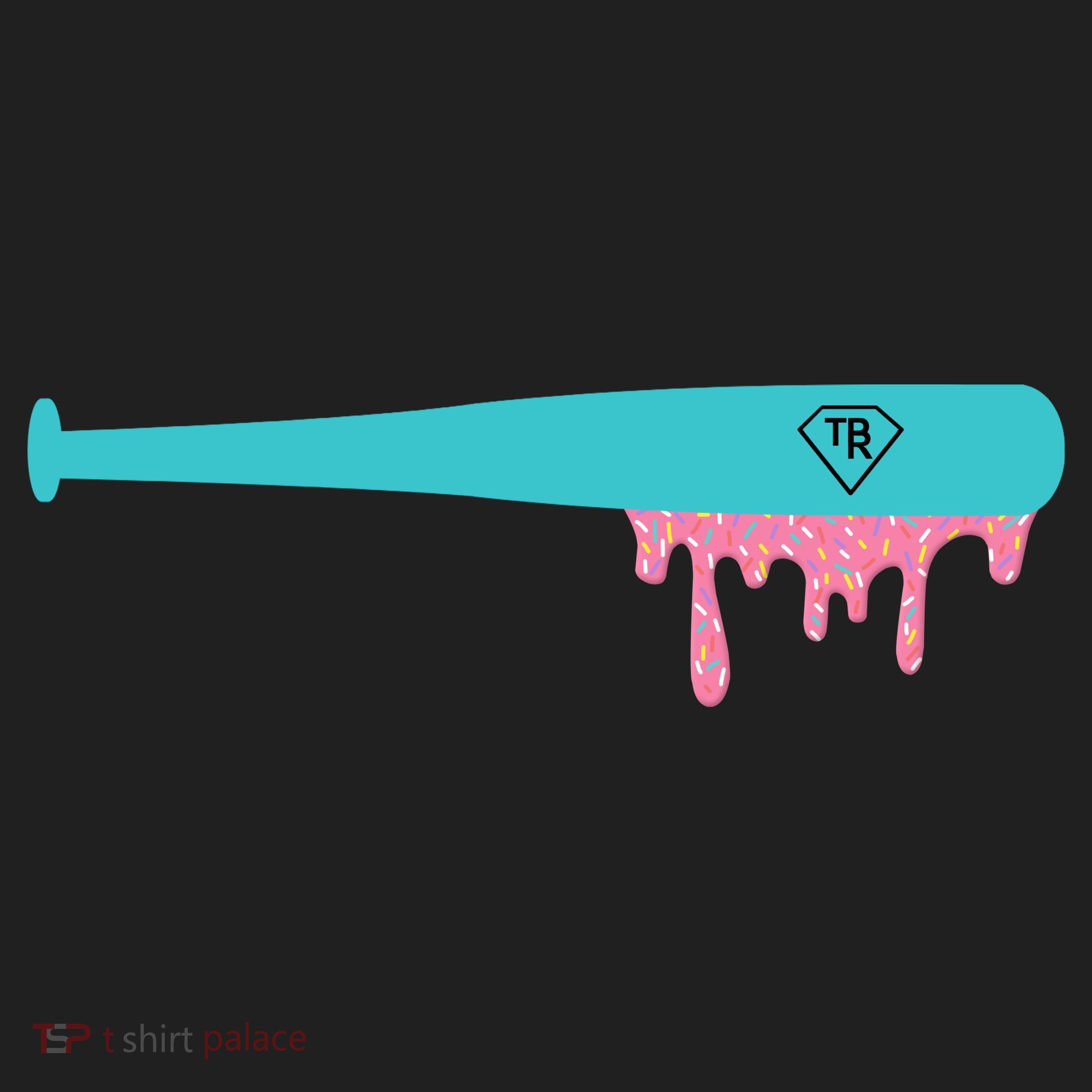 Baseball Bat Sprinkle Drip Women's Sweatshirt