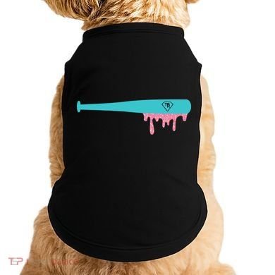 Baseball Bat Sprinkle Drip Doggie Tank