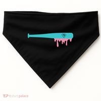 Baseball Bat Sprinkle Drip USA-Made Doggie Bandana thumb 0
