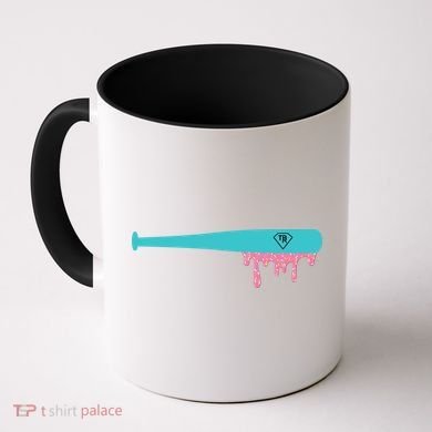 Baseball Bat Sprinkle Drip Coffee Mug