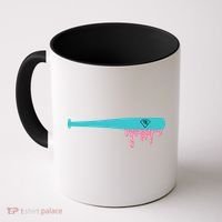 Baseball Bat Sprinkle Drip Coffee Mug thumb 0