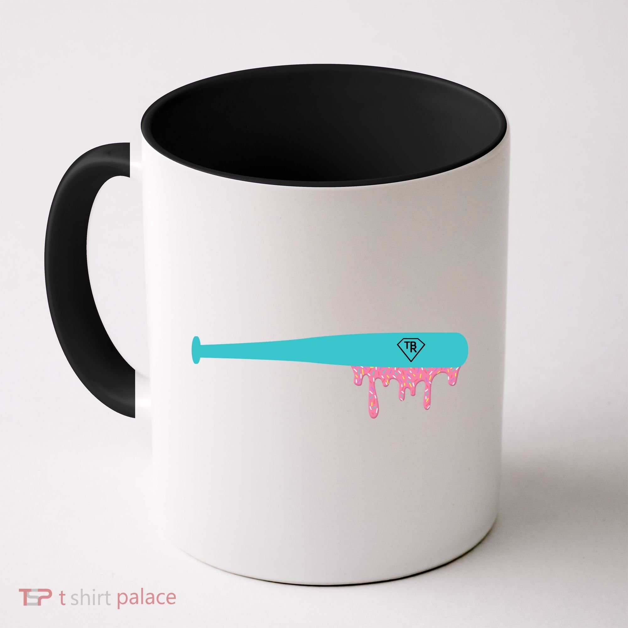 Baseball Bat Sprinkle Drip Coffee Mug