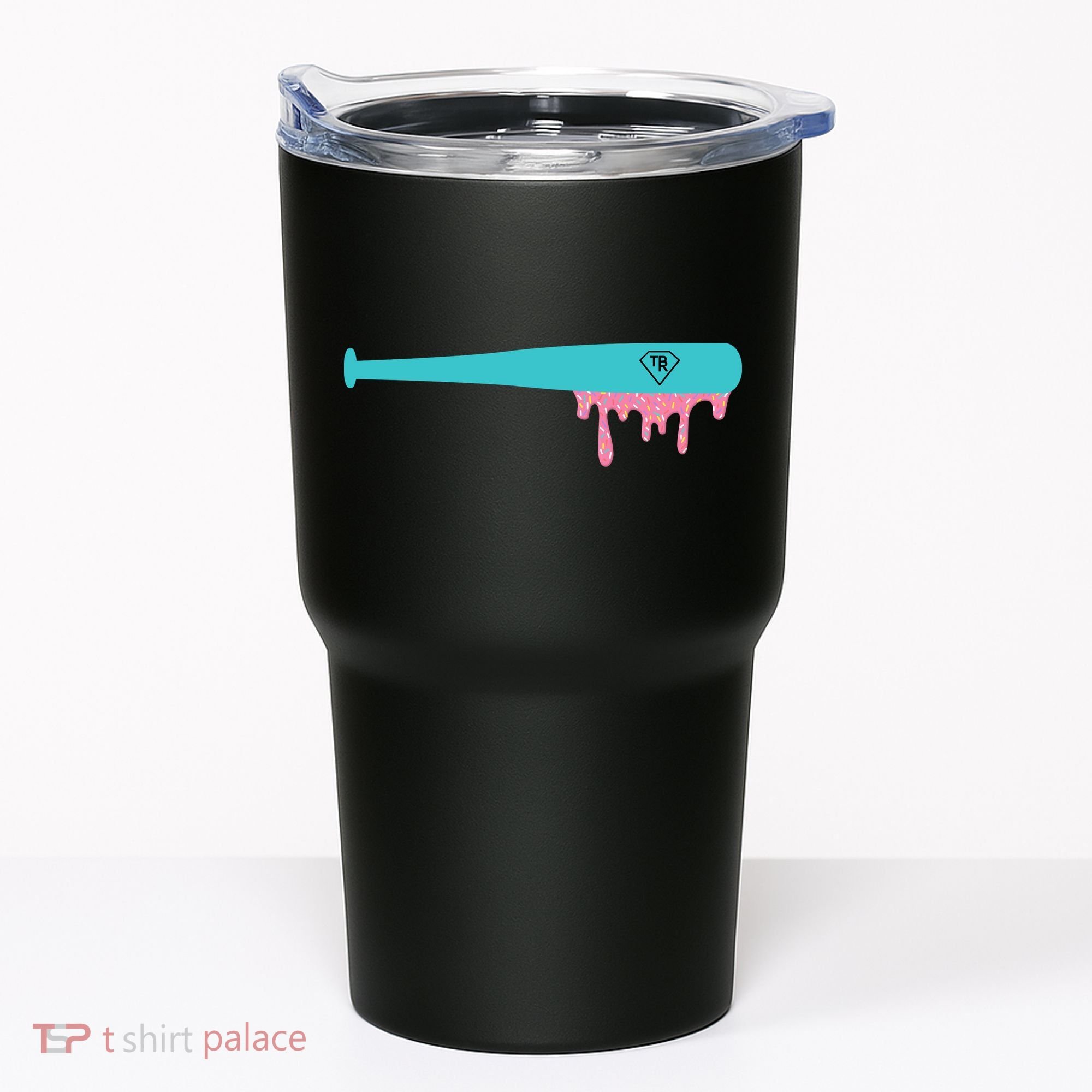 Baseball Bat Sprinkle Drip Tumbler