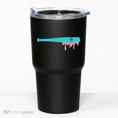 Baseball Bat Sprinkle Drip Tumbler