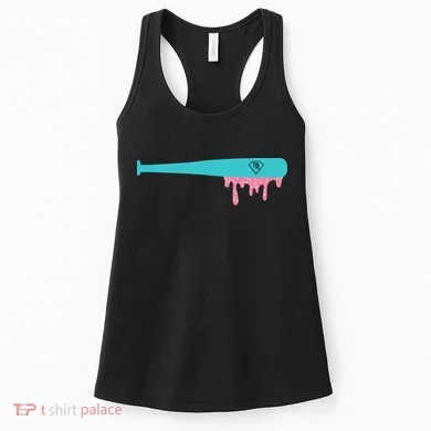 Baseball Bat Sprinkle Drip Women's Tank Top