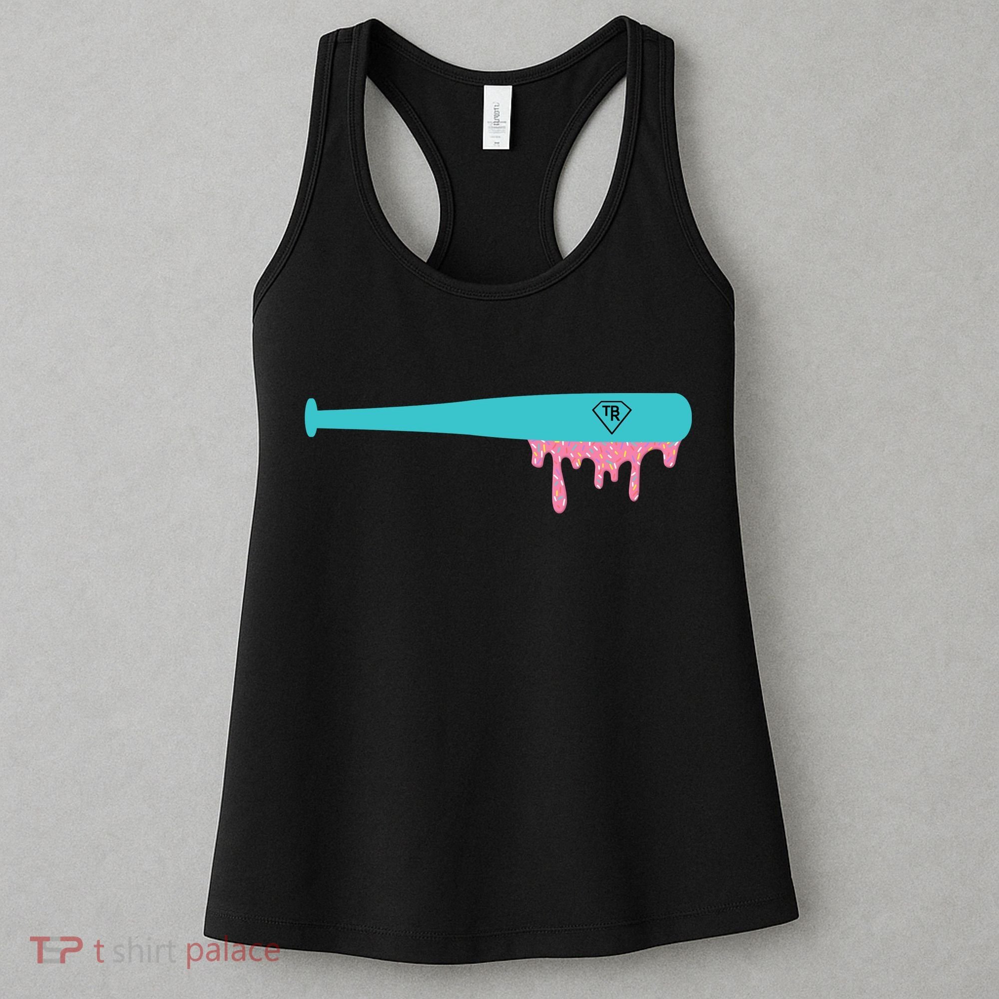 Baseball Bat Sprinkle Drip Women's Tank Top