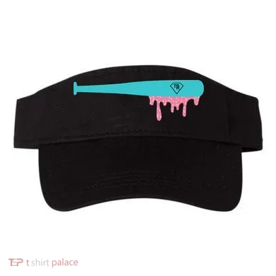 Baseball Bat Sprinkle Drip Visor