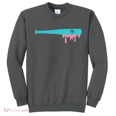 Baseball Bat Sprinkle Drip Sweatshirt