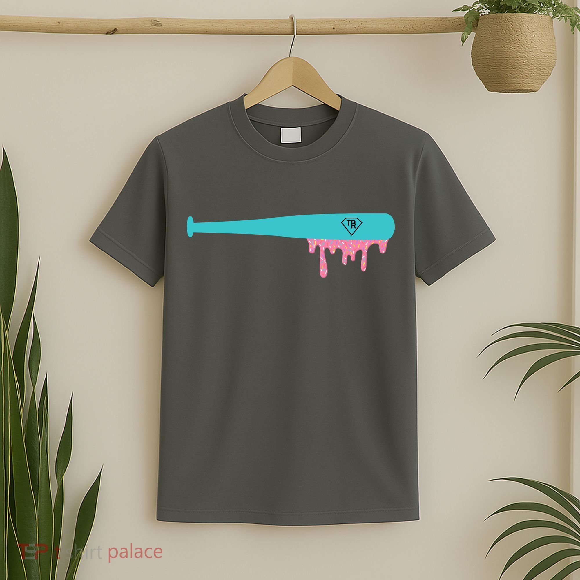 Baseball Bat Sprinkle Drip T-Shirt