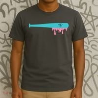 Baseball Bat Sprinkle Drip T-Shirt thumb 3