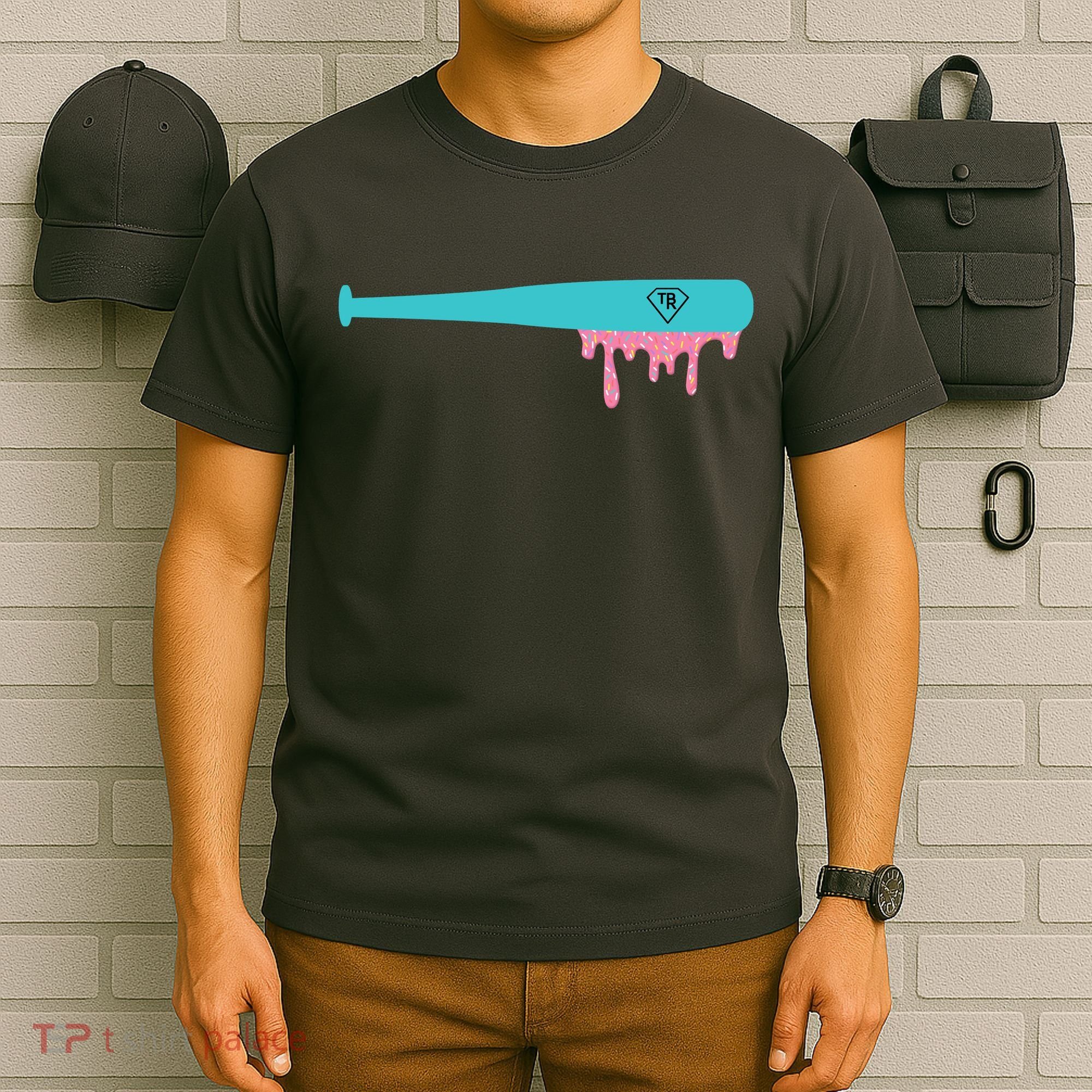 Baseball Bat Sprinkle Drip T-Shirt