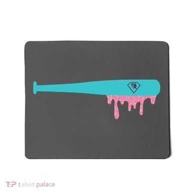 Baseball Bat Sprinkle Drip Mousepad