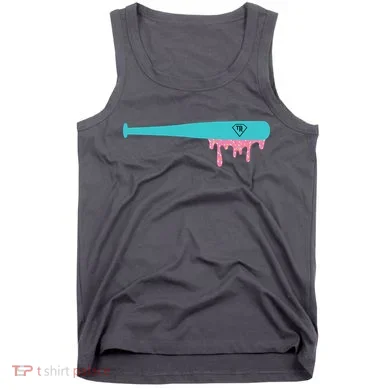 Baseball Bat Sprinkle Drip Tank Top