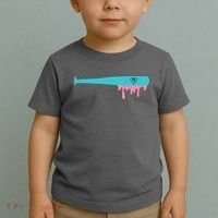 Baseball Bat Sprinkle Drip Toddler T-Shirt thumb 2