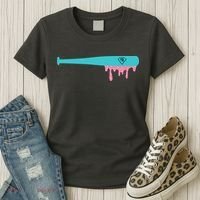 Baseball Bat Sprinkle Drip Women's T-Shirt thumb 3